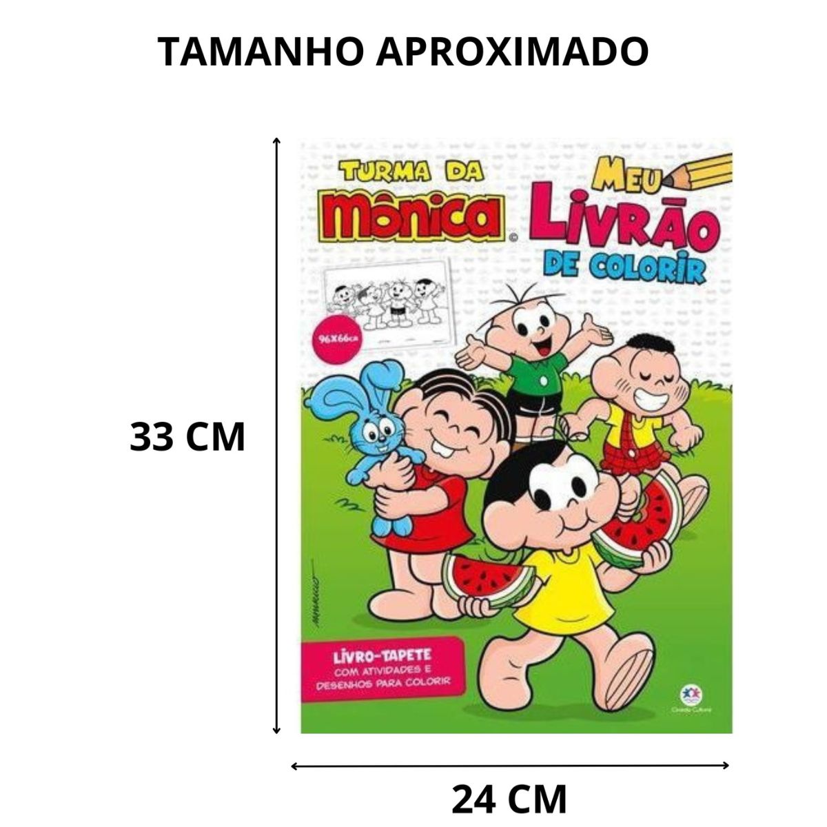 Livro-tapete Turma Da Mônica: Meu Livrão De Colorir - Ciranda Cultural Livro-tapete Turma Da Mônica: Meu Livrão De Colorir - Ciranda Cultural